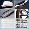 4 Stuks Auto Deurhendel Stickers Band Achteruitkijkspiegel Decals Voor 147 159 156 Giulietta Giulia Mito Spider Alpha Hoofdsteun
