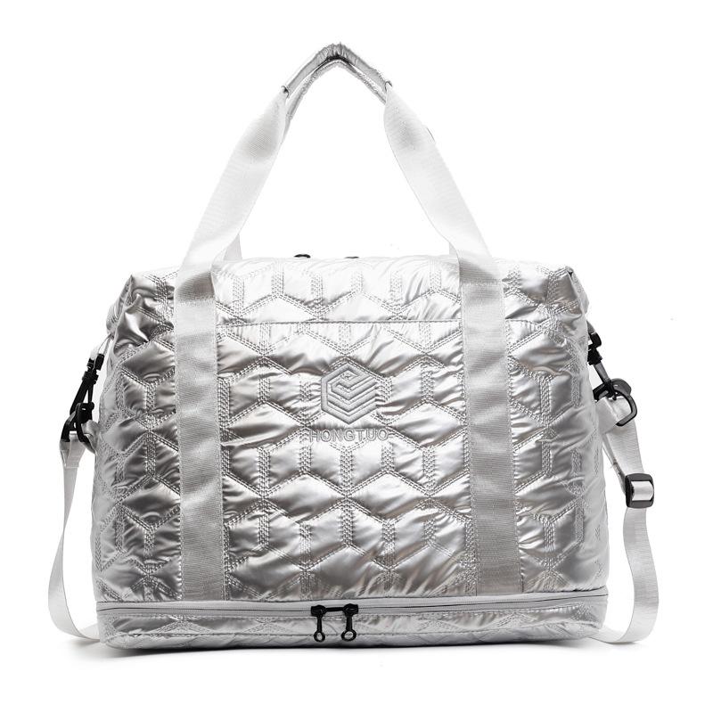 Short trip bag, large capacity, lightweight storage bag, shoulder satchel fitness bag, women's casual sports luggage bag