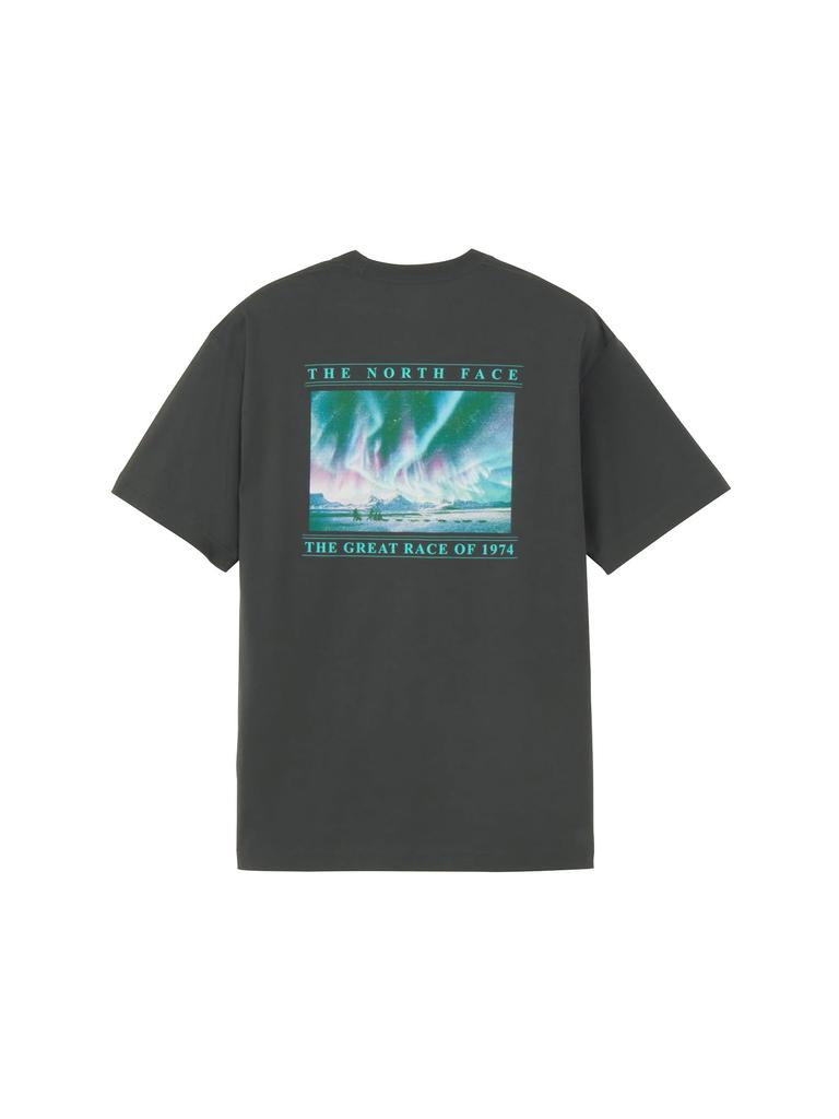 The North Face Short Sleeve GREAT RACE Asphalt Size XL T-Shirt, S/S Tee, Gray,