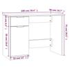 Desk Concrete Grey 100 x 50 x 75 cm Engineered Wood