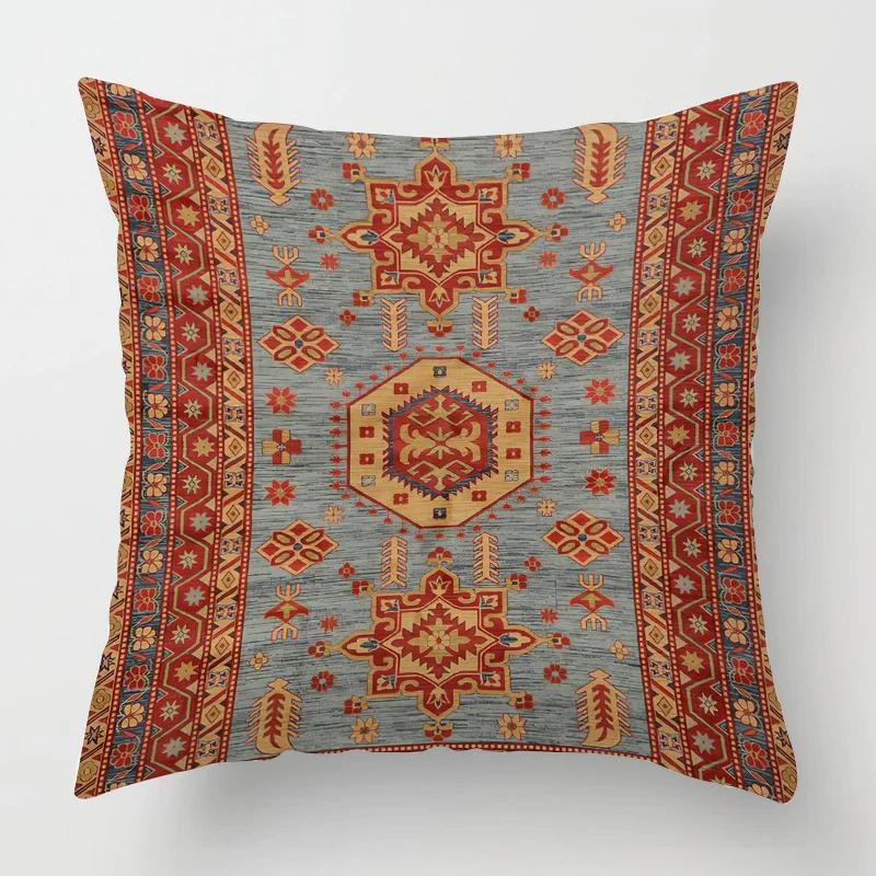 Moroccan Ethnic Pattern Pillowcase    Living Room Sofa Decoration Cushion Cover Home Office