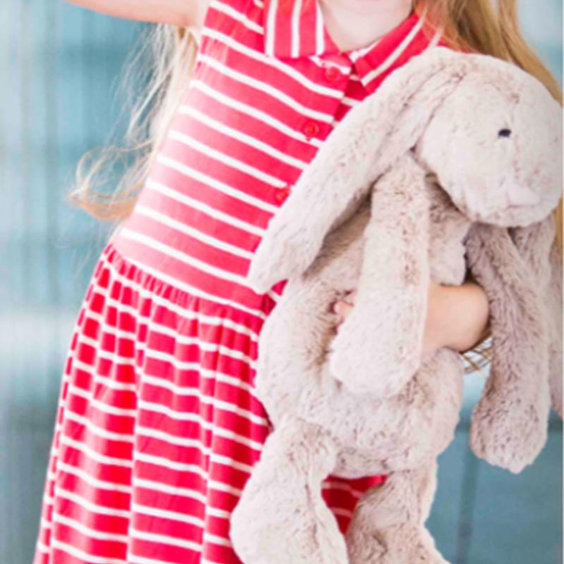 Jellycat Bonnie Rabbit Series Star Shy Cream White Doll Plush Doll 31cm Tall