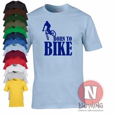 Geboren zum Radfahren T-Shirt Radfahren Mountainbike Trekking Offroad Extrem T-Shirt