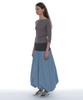 Partimento Woman 2-Way Puff Maxi Skirt_Pastel Blue