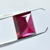 Red Ruby Loose Gemstone Unheated 15.25 ct Blood World Emerald Cut for Jewelry Making and Crafts