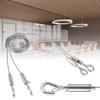 Adjustable Picture Hanging Wire Set Sturdy Stainless Steel Cable with Stylish Hook Accessory for Photos and Frames