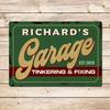 Personalized Retro Classic Car Garage Sign Gift for Dad Husband Car Enthusiast Mechanic