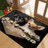 1Pcs Anti Fatigue Kitchen Rugs Chihuahua Print Waterproof Non Slip Thick Cushioned Mat