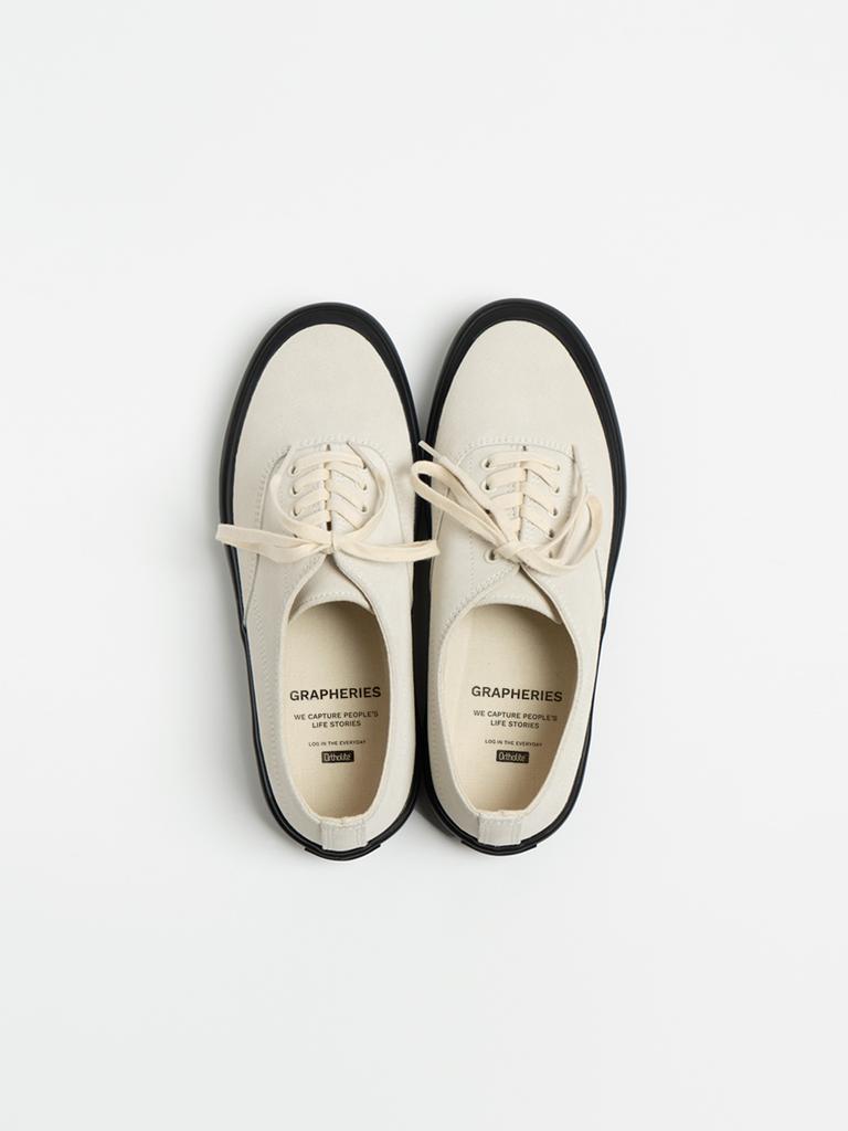 Grapheries Arcade Shoes Suede - Ecru/Black