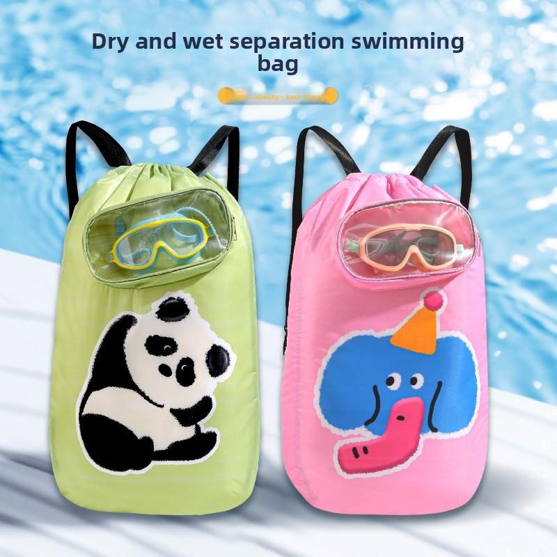 Padded Kids Swimming Backpack With Multifunctional Dry Wet Compartment For Beach And Travel