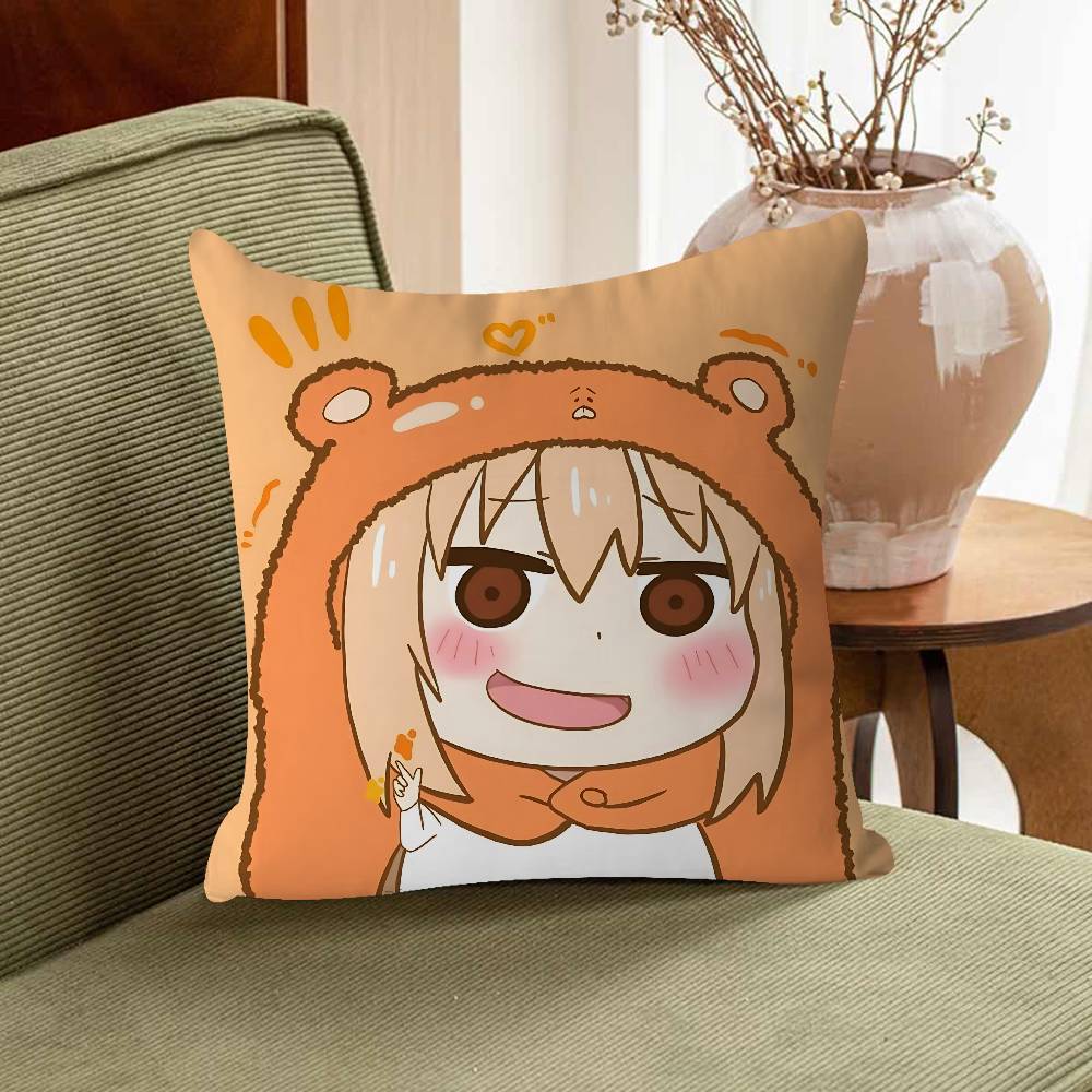 Doma Umaru Personalized Pillow Dust Cover Bedroom Kids Party Decoration Pillowcase Birthday Children Gift