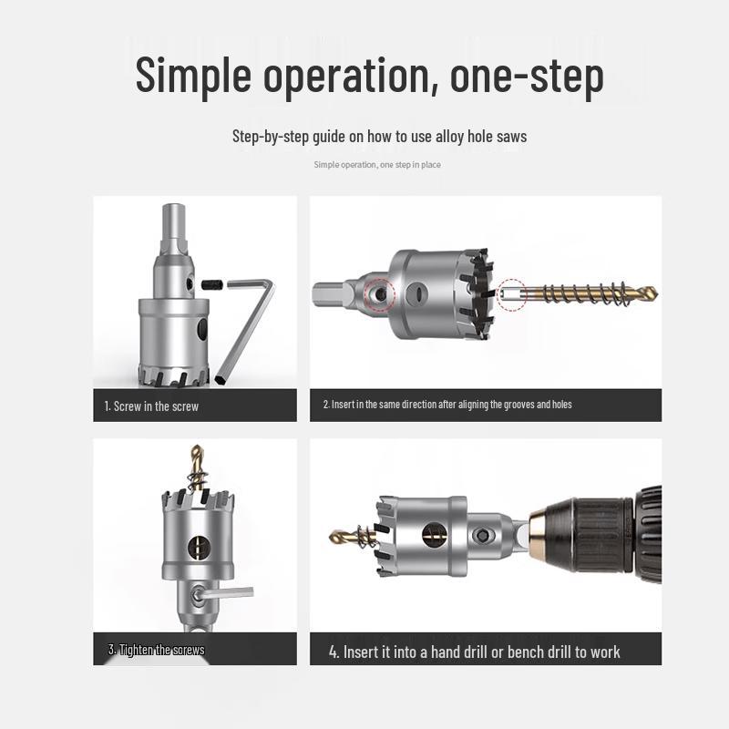 Jialike 110mm Steel Plate Hole Saw Drill Bit