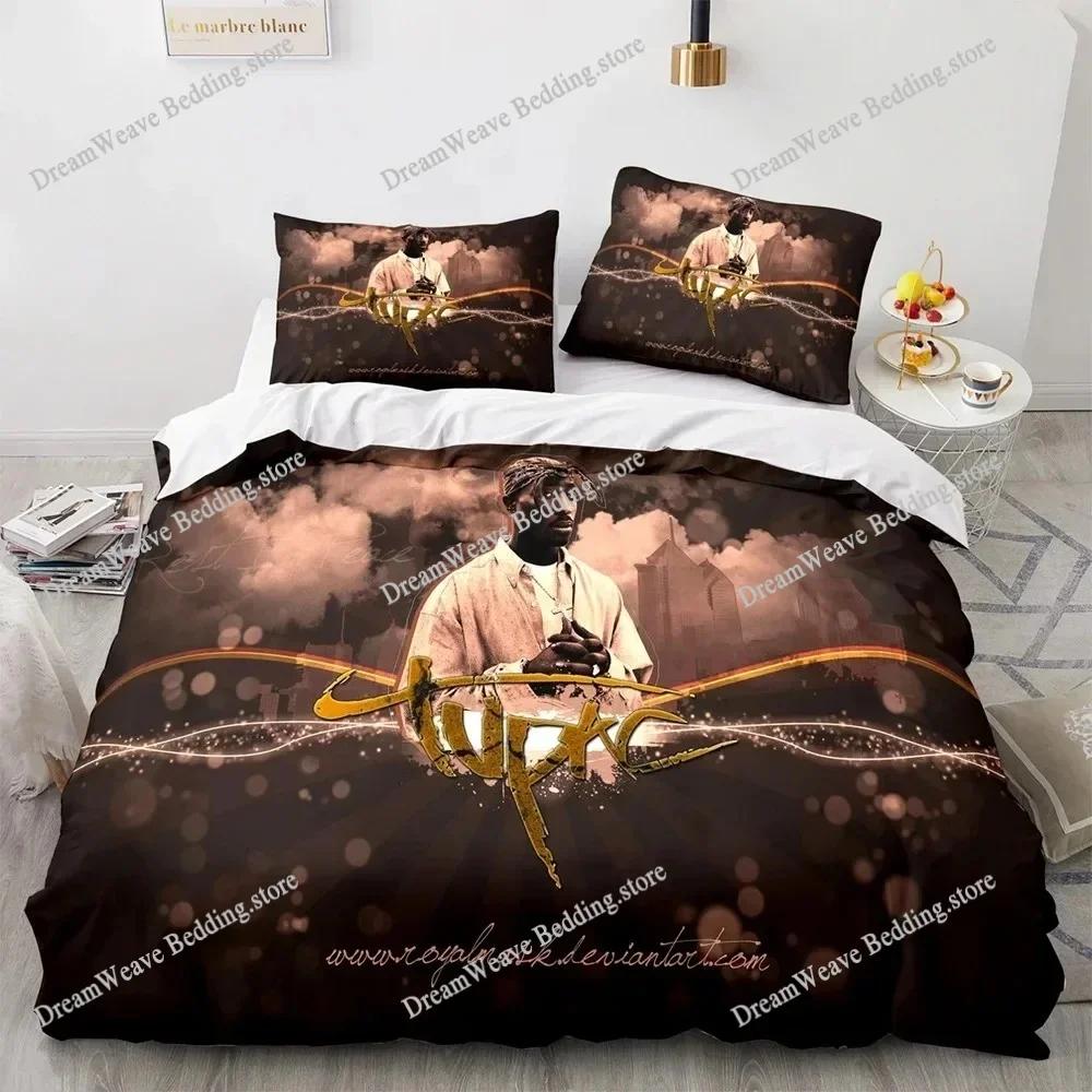 Bedding Set 3D Print Single Twin Full Queen King Size Tupac Amaru Shakur Bed Set Aldult Kid Bedroom Duvet Cover Sets Luxury Gift