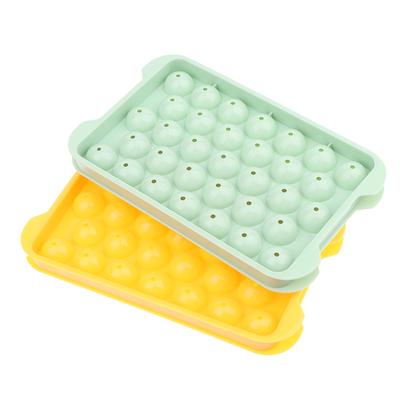 33 loch Runde Eiswürfelschale Kunststoff Stil Eisform Kühlschrank Sphärische Diy Formen Ice Ball Maker Küche Werkzeuge