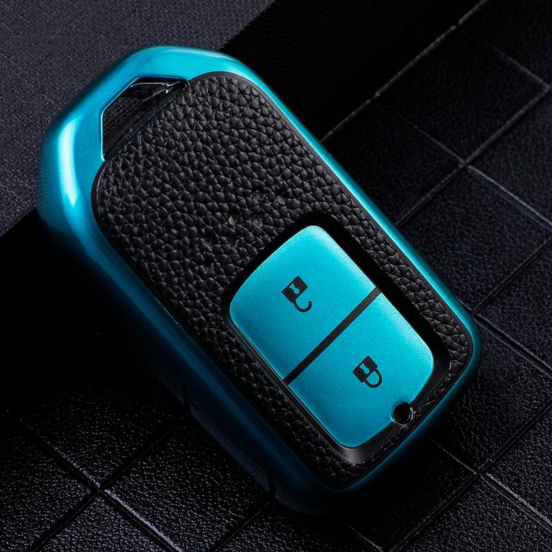 Tpu Leather Shell Holder Protector For Honda Crv Cr-V Fit Civic Accord Hr-V Hrv City Odyssey Xr-V Car Remote Key Case Cover