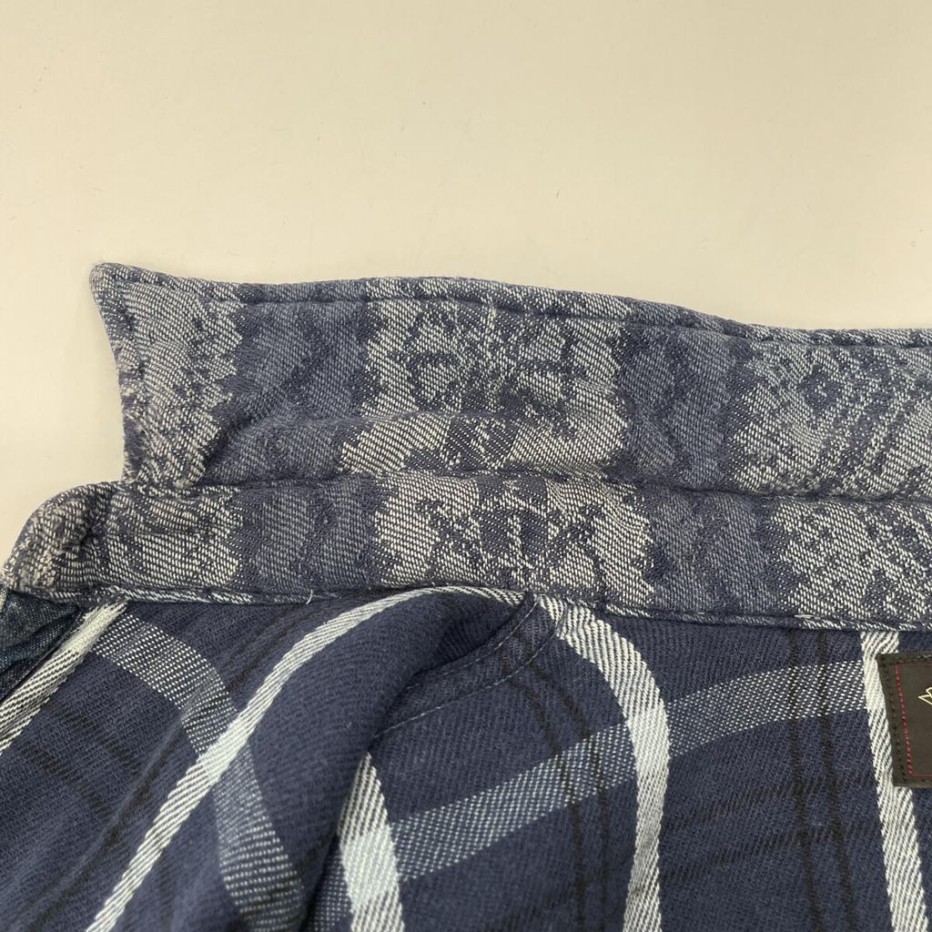 RRL Indigo Cotton Nordic Work Shirt tops M IndigoUsed