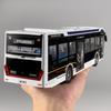 1/42 New Energy Bus Alloy Metal Diecast Model Car Sound & Light Pull Back Ideal Boy’s Children Toy Birthday Gifts with Children