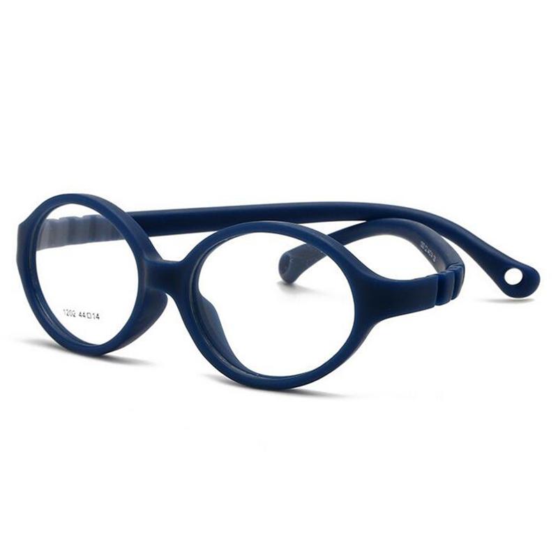 Safety Silicone Blue Light Blocking Prescription Eyeglasses Children Boy Girls Computer Kid Optical Glasses 0 -0.5 -0.75 To -4.0