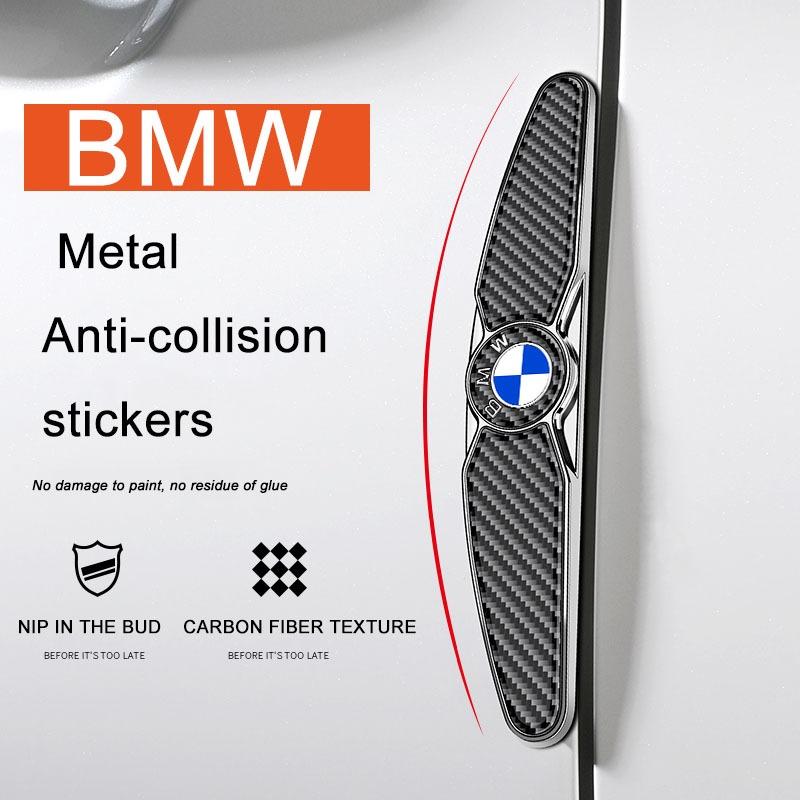 4Pcs Carbon Fiber Car Door Anti-collision Protective Stickers For BMW F30 E60 E46 E90 F10 G30 E36 E30 X1 X3 1 3 5 Series gjsh77