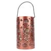 Solar Hollowed Out Hanging Light Metal Sunflower Hanging Solar Lantern for Garden Patio Yard