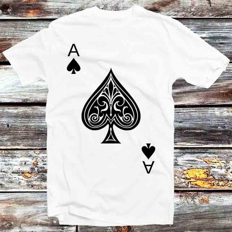 

Ace Of Spades Gambling Poker Super Lucky Card T Shirt B714 L