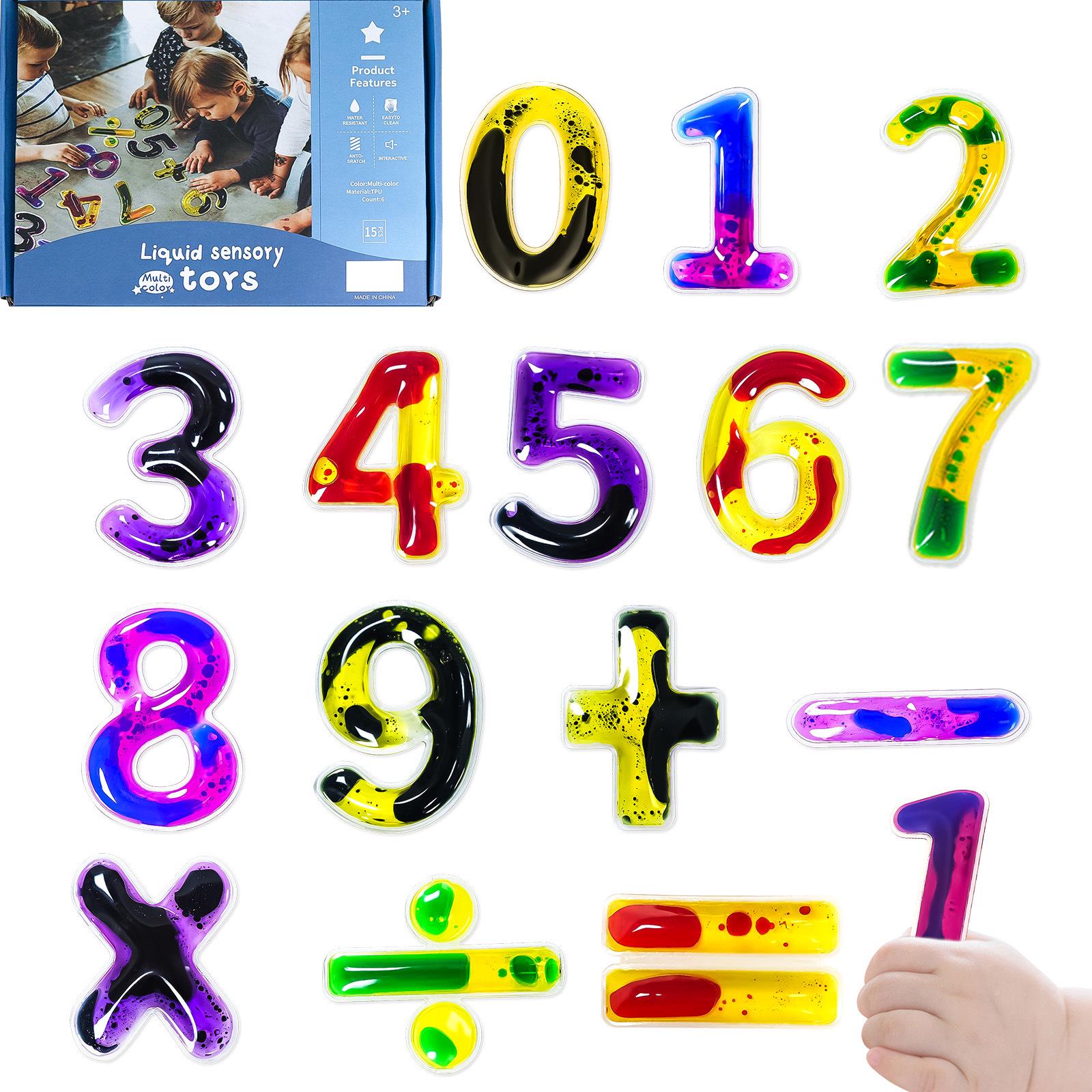 

Развивающая когнитивная мультяшная сенсорная игрушка с цифрами для детей 1-3 лет