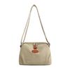 Canvas Shoulder Bag For Women With Zipper Pockets For Daily Use