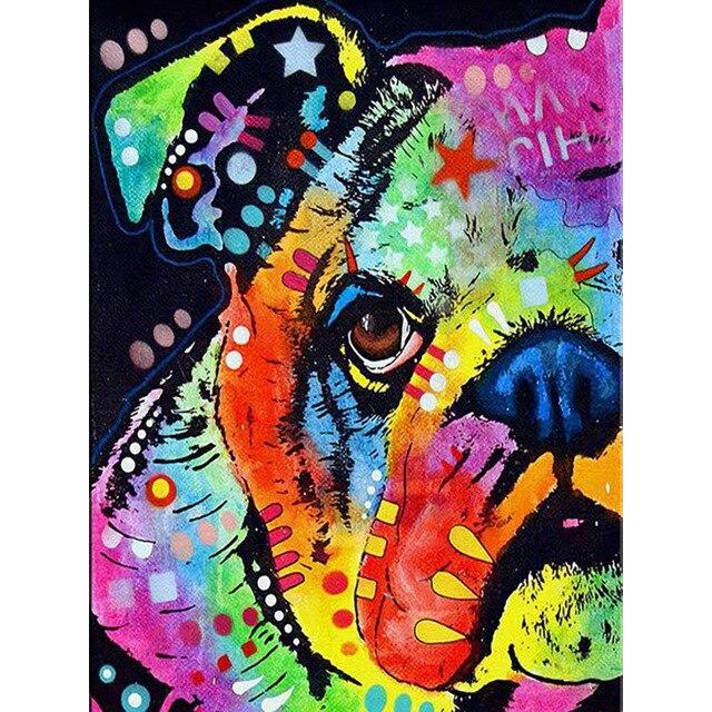 Volle quadratische/runde Bohrer 5D DIY Diamant Malerei Tier Hund Kreuzstich Cartoon Diamant Mosaik Diament Malerei Home Decor Geschenk