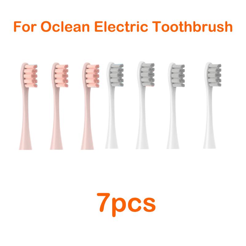 XiaomiFor Oclean Flow/X/ X PRO/ Z1/ F1/ One/ Air 2 /SE Brush Heads Soft DuPont Sonic Toothbrush Vacuum Bristle 7pcs Replacement Heads