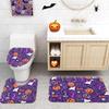 Halloween Pumpkin Shower Curtain Set Spooky Ghost Bathroom Sets With Shower Curtain And Rugs Spider Web Shower Curtain