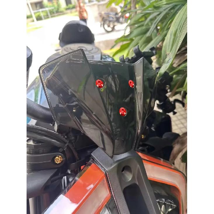 Tuercas de Fijación M5 Tornillos de Montaje para Parabrisas para Honda XL 650 600 700 1000 125V Transalp Varadero XRV 750 Aleación de Aluminio