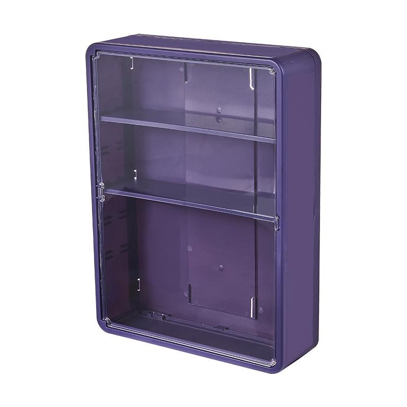 Wandmontierter, bohrfreier, staubdichter Badezimmer-Hautpflege-Organizer