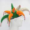 Tentacle Shaped Clown Joker Caps Cool Colourful Carnival Party Hat Clown Hat  Men Women