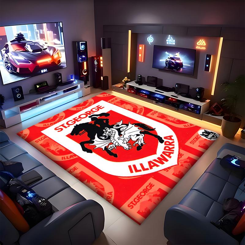 St George Illawarra Polyester Carpet, Soft Indoor Mat for Office Chair, Living Room, Computer Desk - Decorative Home Office Rug Design