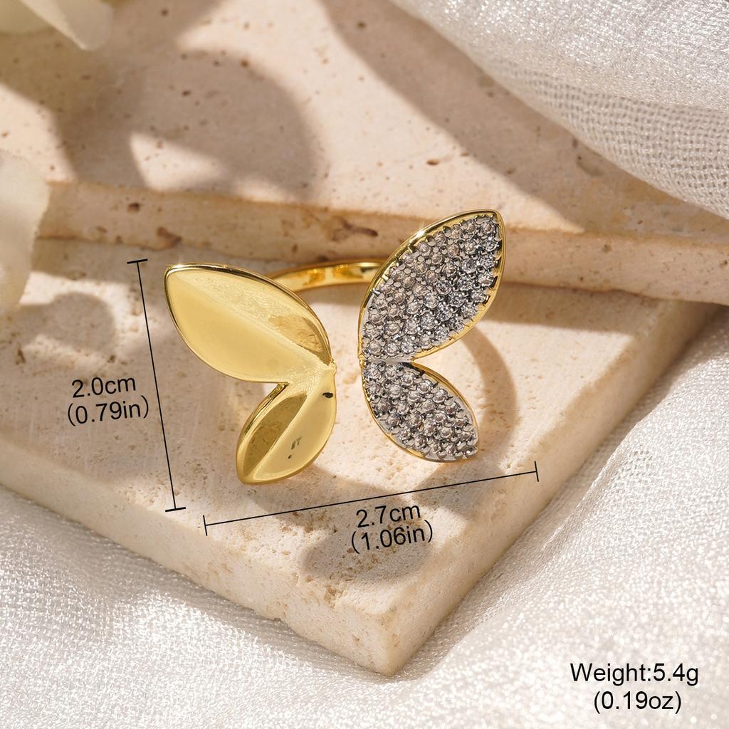 Light Luxury High-end Pleated Lace Zircon Ring Female Niche Design Personality Temperament Simple Index Finger Ring