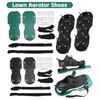 Pantofi aerator gazon anti-alunecare Pantofi cu țepi pentru iarbă cu curea reglabilă Sandale aerator pentru curte terasă grădină Unelte pentru aerarea solului