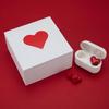 New Wireless Earphones Hi-Fi Stereo Headphones Heart-shaped Heartbuds Bluetooth-compatible In Ear Noice Cancelling Women Fashion