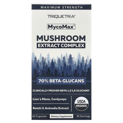 Triquetra Health, MycoMax®, Mushroom Extract Complex, Maximum Strength, 60 Capsules