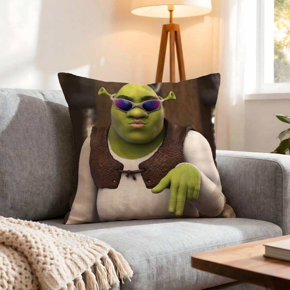 Federa Cuscino Cartone Animato Shrek 1 Pezzo Coperture Decorative Morbida Custodia per Cuscino per Divano Divanetto Decorazione 40X40 45X45 Federe