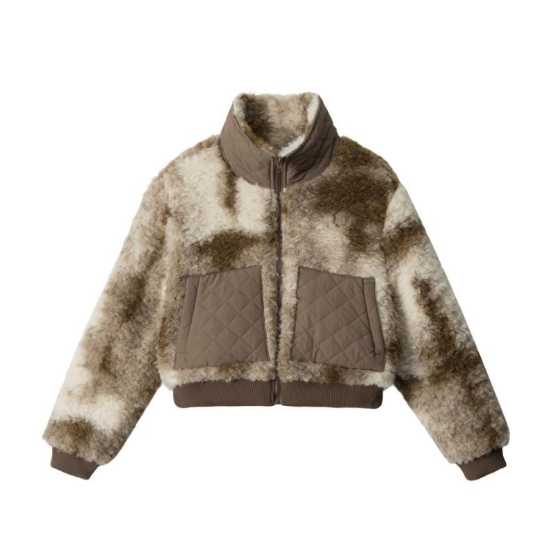 Womens Winter Short Puffer Coat With