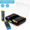 Weekly 7 Days Pill Container 14 Slots Morning Evening Pill Storage Box Medications Portable Supplements Vitamins