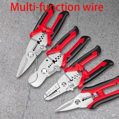 Pince à dénuder universelle Spéciale électricien Outils manuels de maintenance Tirage de fil Coupe-fil Pince à sertir pour petits tuyaux