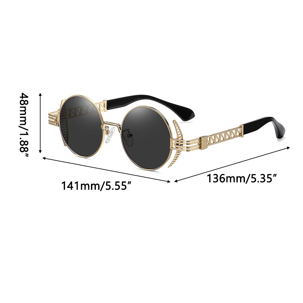 Vintage Punk Style Sunglasses Retro Round Metal Frame Sun Glasses Men Fashion Glasses
