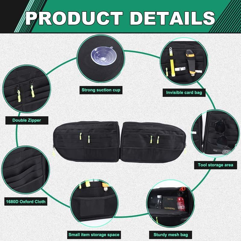 For Great Wall Tank 700 2024+ Oxford Cloth Car Tailgate Window Sill Fence Storage Box Organizer Rack Bag Interior Accessories