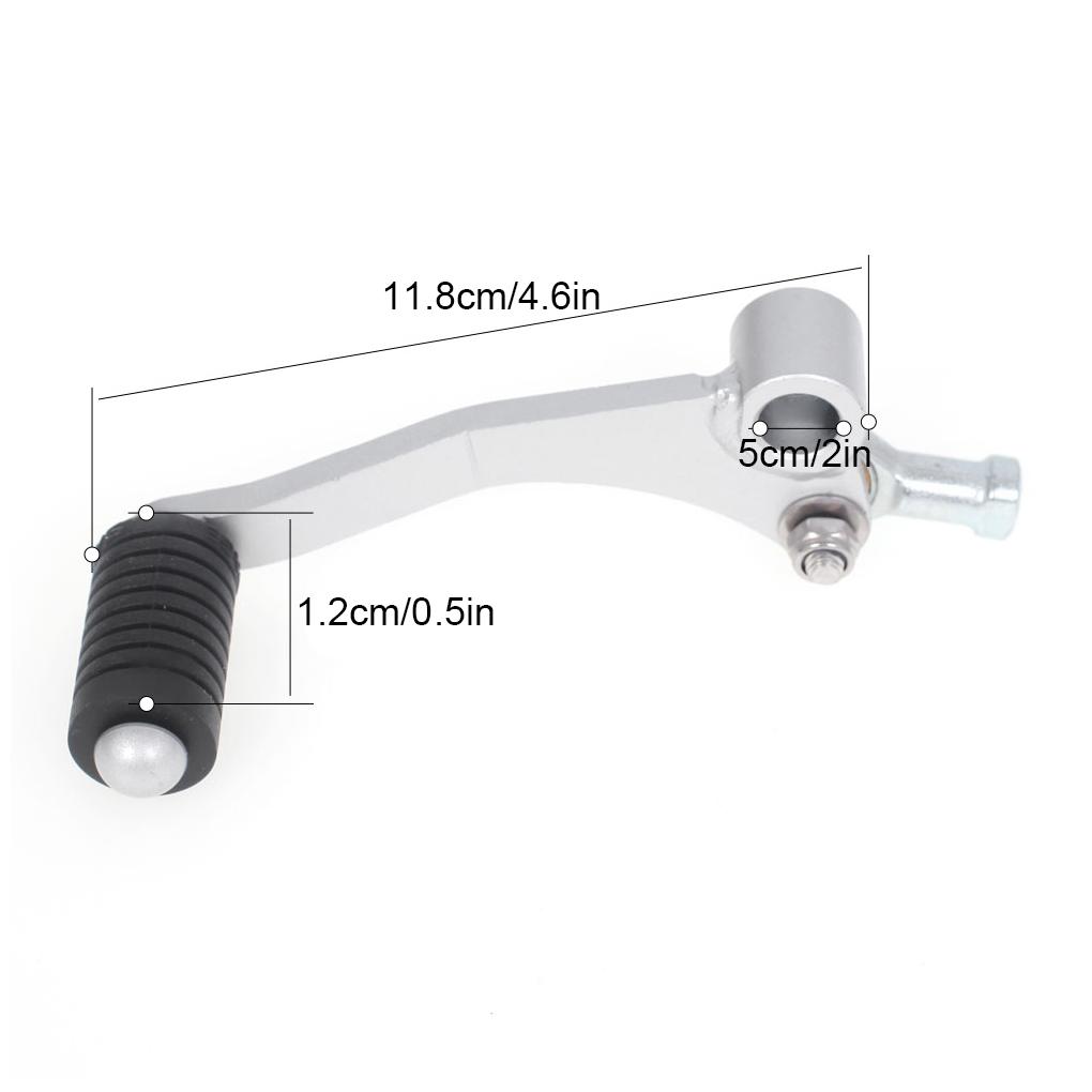 Shift Lever Motorbike Heel Gear Change Shifter Adjustable Silver Deform Resistant Shifter Pedal Motorcycle Foot Brake
