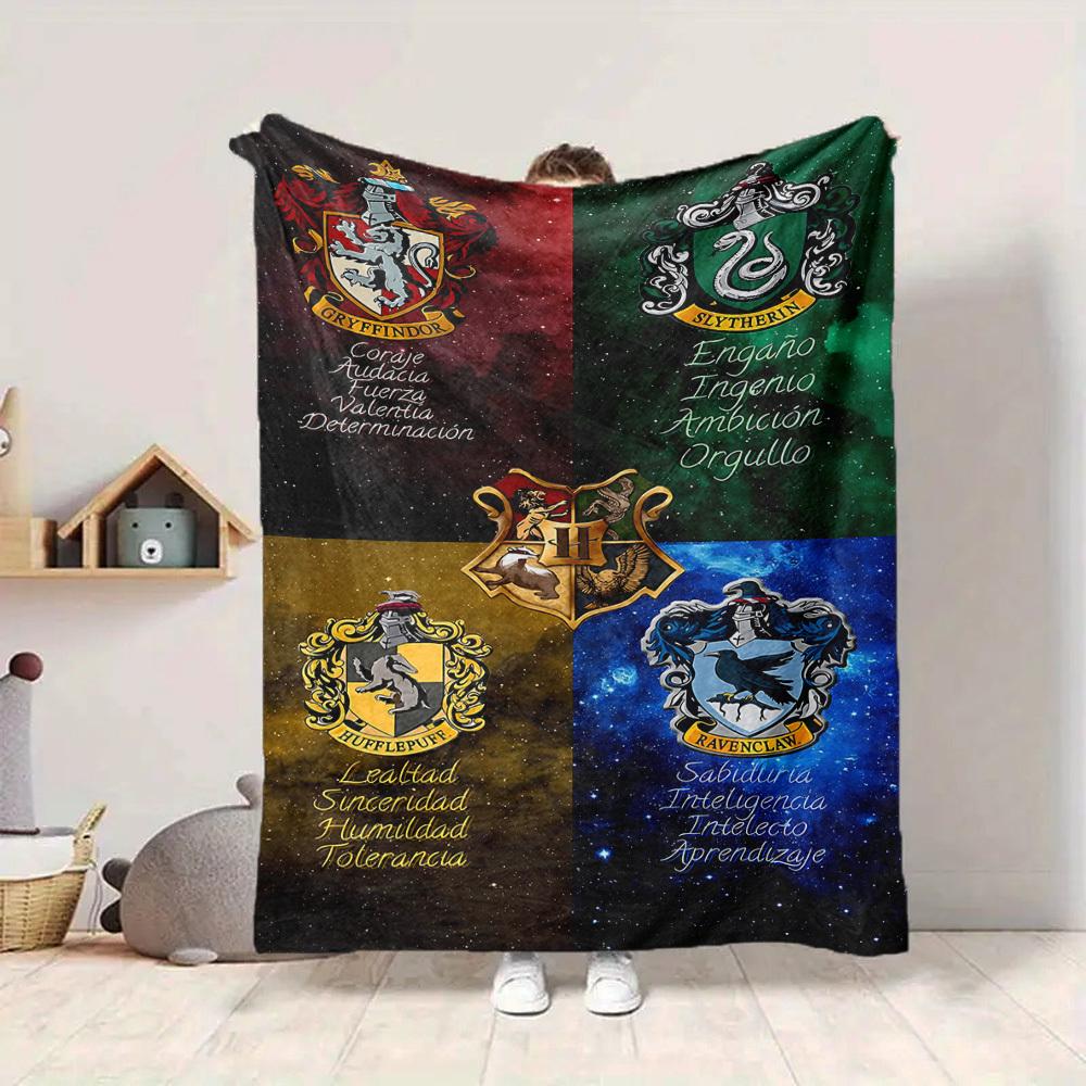 1pc Harry Potter Flannel Throw Blanket - HD Printed Lightweight Soft Warm All-Season Blanket for Sofa, Bed, Travel, Camping 056