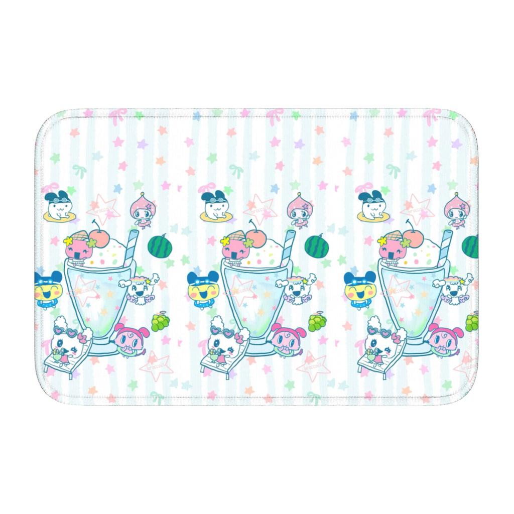 Tamagotchies Cartoon Floor Door Kitchen Bathroom Mat Anti-Slip Indoor  Doormat Garage Living Room Entrance Rug Carpet Footpad