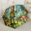 Enchanted Woodland Sprite Adventure Outdoor Automatic Umbrella with 8 Rib Sturdy Construction Travel Essential Stylish Accessory Wedding Party Gift