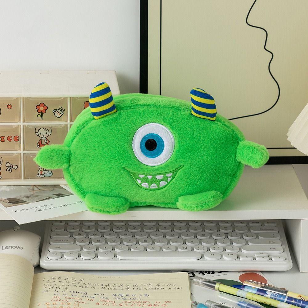 Stuffed Plush Pencil Bag Cute Design Stationery Bag INS Cartoon Pen Bag Office Supply