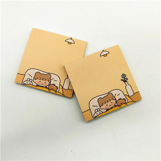 Korean Style Forest Girl Tearable Sticky Note Pad